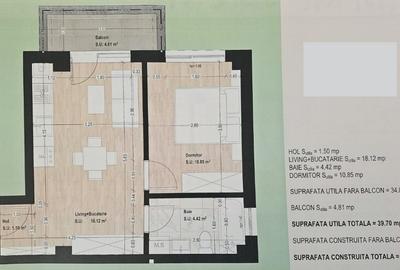 Apartament cu 2 camere în Otopeni - 3