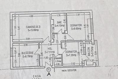 Apartament cu 3 camere decomandat, mobilat în Inel I - 20