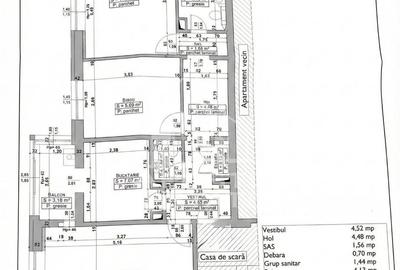 Apartament 3 camere,2 bai, decomandat, renovat, zona Girocului - 11