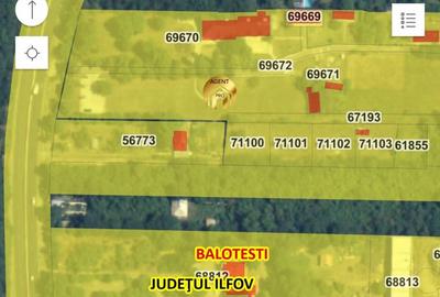 4 X Loturi Teren Intravilan in Saftica - Balotesti |  100m de DN1 - 7