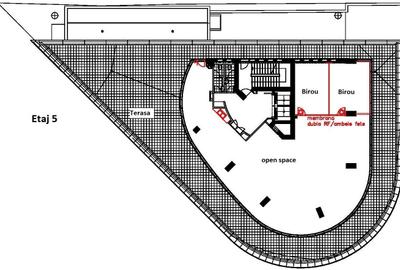 Birou, de 310 mp, în P-ța Universității - 10