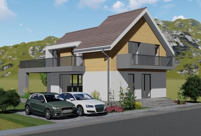 Teren 1000 mp pentru constructie case , cu fundatie si proiect