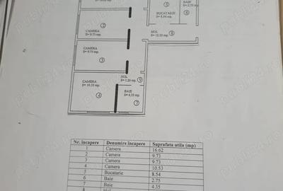 Vand apartament 4 camere - 1
