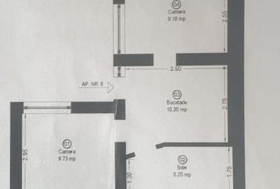 Apartament cu 2 camere decomandat în Central