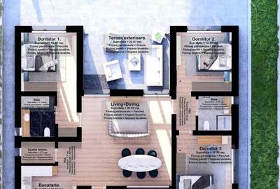 Casă individuală cu 4 camere cu Canalizare în Domnești - 13