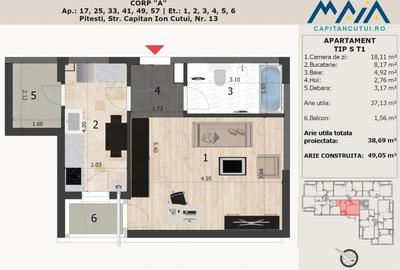 Studio | Negru Voda | Central | Finisaje premium | Langa Padure - 3