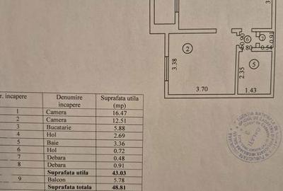 Apartament cu 2 camere în Țiglina 2 - 3
