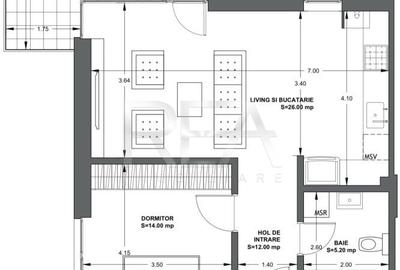 Apartament cu 2 camere semidecomandat în Matei Voievod - 7