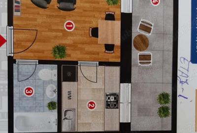 Garsonieră decomandată în Central