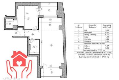 Apartament cu 2 camere în Calea Victoriei - 2