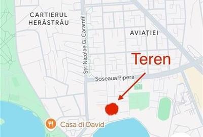 Vanzare teren Aviatiei, zona Caramfil, 2165 mp, pretabil proiect imobiliar