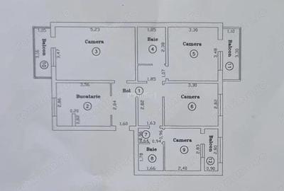 Apartament cu 4 camere decomandat în Aradului - 10
