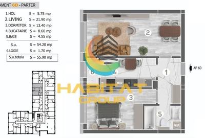 Apartament cu 2 camere decomandat în Berceni - 2