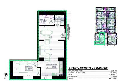Apartament cu 2 camere decomandat în Popoveni - 1