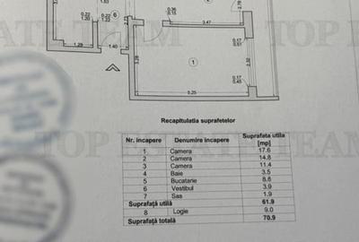 Apartament 3 camere situat la 7 minute de metrou Raul Doamnei - 10