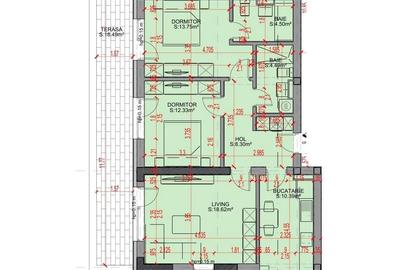 Apartament cu 3 camere în Theodor Pallady