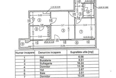 Apartament cu 3 camere semidecomandat în Muncii - 1