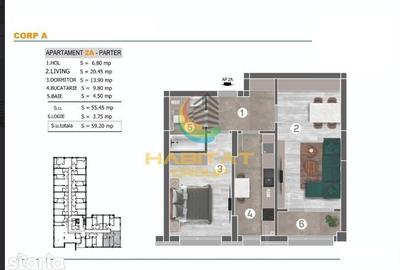Apartament cu 2 camere decomandat în Berceni - 5