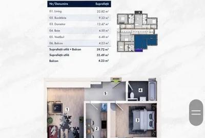 Variante apartamente 2 camere cartier nou zona Mehala - ID V4927 - 5