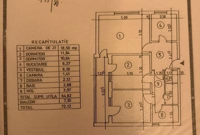 Apartament cu 3 camere decomandat în Uiești - 1