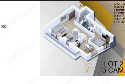 Apartament 3 camere - 122.000 Euro + TVA, ansamblu rezidential - Titan - Comision 0 - 1