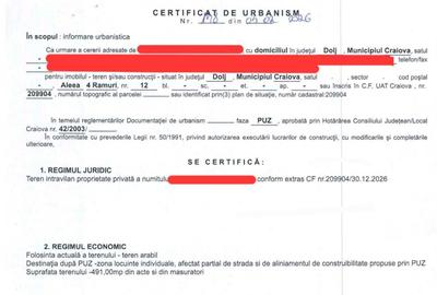 Teren de 491 mp, în Bariera Vâlcii - 3