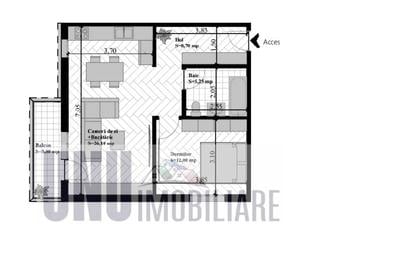 Apartament cu 2 camere decomandat în Vișani - 1