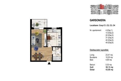 Garsoniera - 2 camere - 3 camere - rate dezvoltator - 4