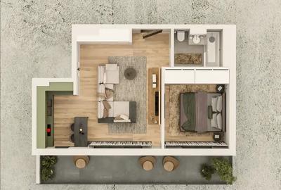 OPERA TEI || 2 CAMERE CU TERASA DE 11.62 MP || LACUL TEI || PARCUL CIRCULUI - 9