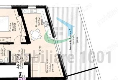 Apartament 2 camere, terasa 29 mp, imobil modern, Bulevardul Unirii, comision 0 - 3