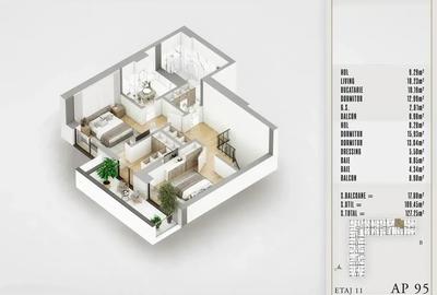 Penthouse cu 4 camere decomandat în Theodor Pallady - 6