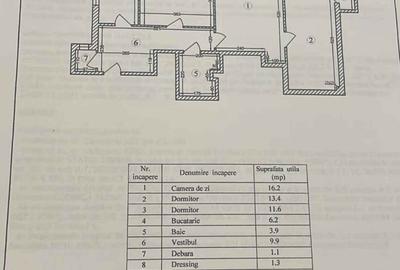 Apartament cu 3 camere în Lujerului