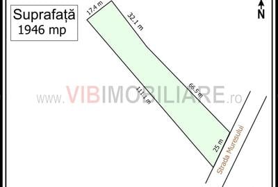 Teren intravilan de 1946 mp, în Nord-Vest - 2