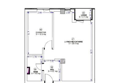Apartament cu 2 camere, nemobilat, zona Torontalului - 10