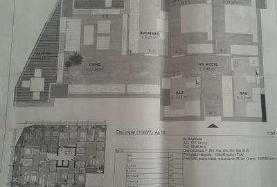 Apartament cu 3 camere în Inel II