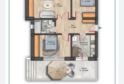 Vanzare apartament 2 camere,  Nicolae Grigorescu, bloc 2025 in constructie,  eta - 12