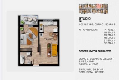 Metrou Berceni - Studio - 66.300eur - Finalizare august 2026 - 4