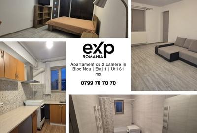 Apartament cu 2 camere in Bloc Nou | Etaj 1 | Util 61 mp - 1