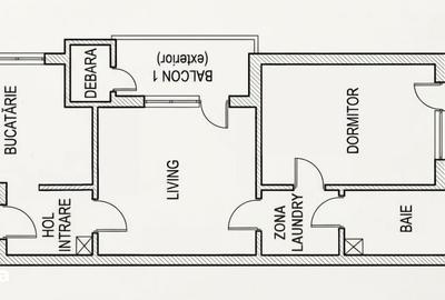 Apartament cu 2 camere în Tudor Vladimirescu - 2