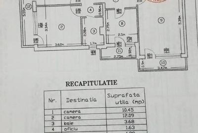 Apartament 3 camere Pasaj Doamna Ghica, 71 mp, etaj 6/10 - 15