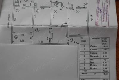 Apartament 3 cam, 93mp,Maz 1,et 7/11 - 14