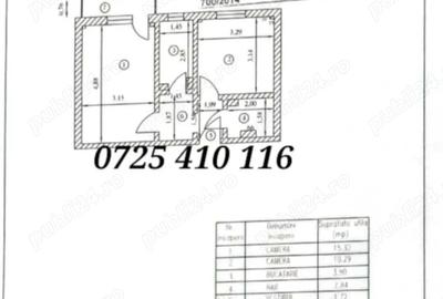 Apartament cu 2 camere decomandat în Nord