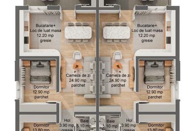 Casă cu 3 camere în Moșnița Veche - 4
