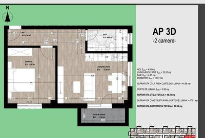 Apartamente 1 si 2 camere Otopeni | str Avram Iancu | Reducere 10% - 2