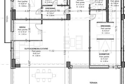 Penthouse de vanzare, cu 4 camere, 180 mp + terasa 47 mp, zona Centrala - 1