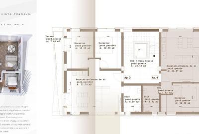 Apartament cu 3 camere decomandat în Republicii - 5