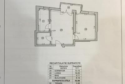 Direct Proprietar Ap. 2 camere  si loc de parcare la -1 , bloc 2020 Timpuri Noi - 14