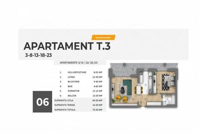 Apartament cu 2 camere decomandat în P-ța Unirii - 10