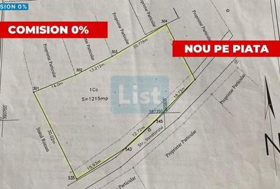 Teren Construcții intravilan de 1215 mp, în Grigorescu - 1