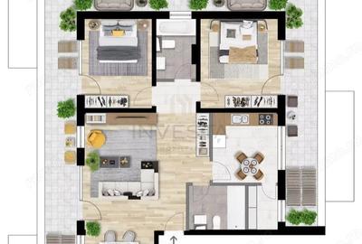 Apartament spatios/Complex rezidential premium/Zona Intre Lacuri - 3
